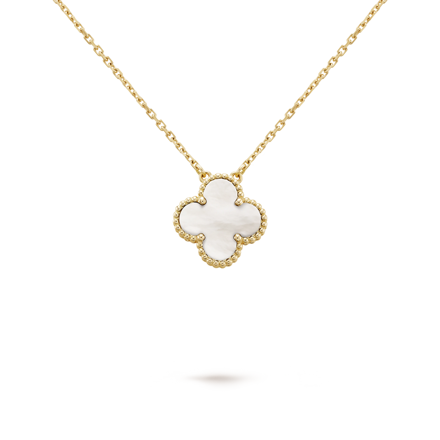 Cupidon 18ct Yellow Gold Four Leaf Clover Necklace