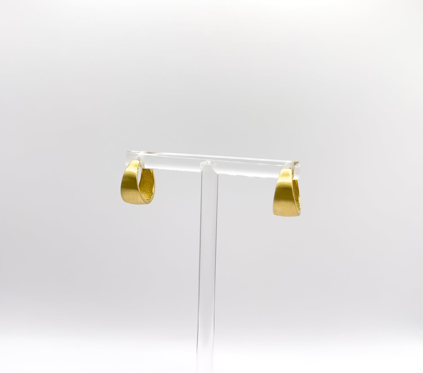 Furieux 18ct Yellow Chunky Gold Hoop Earrings