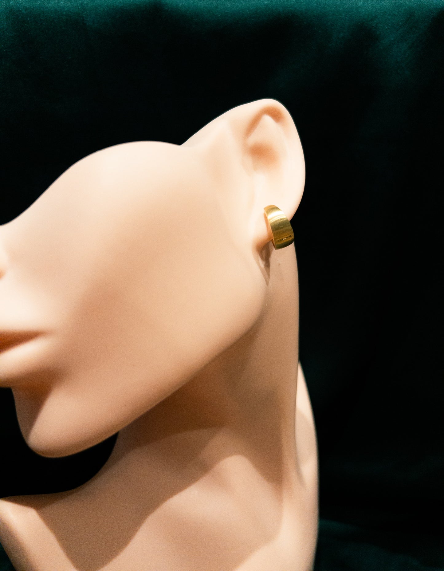 Furieux 18ct Yellow Chunky Gold Hoop Earrings