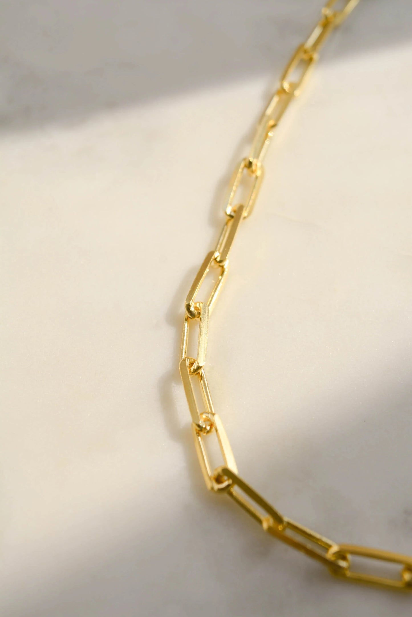 Paperclip Bracelet in 18ct Yellow Gold