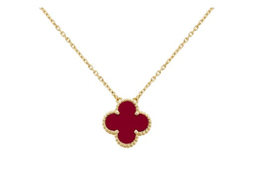 Cupidon 18ct Yellow Gold Four Leaf Clover Necklace