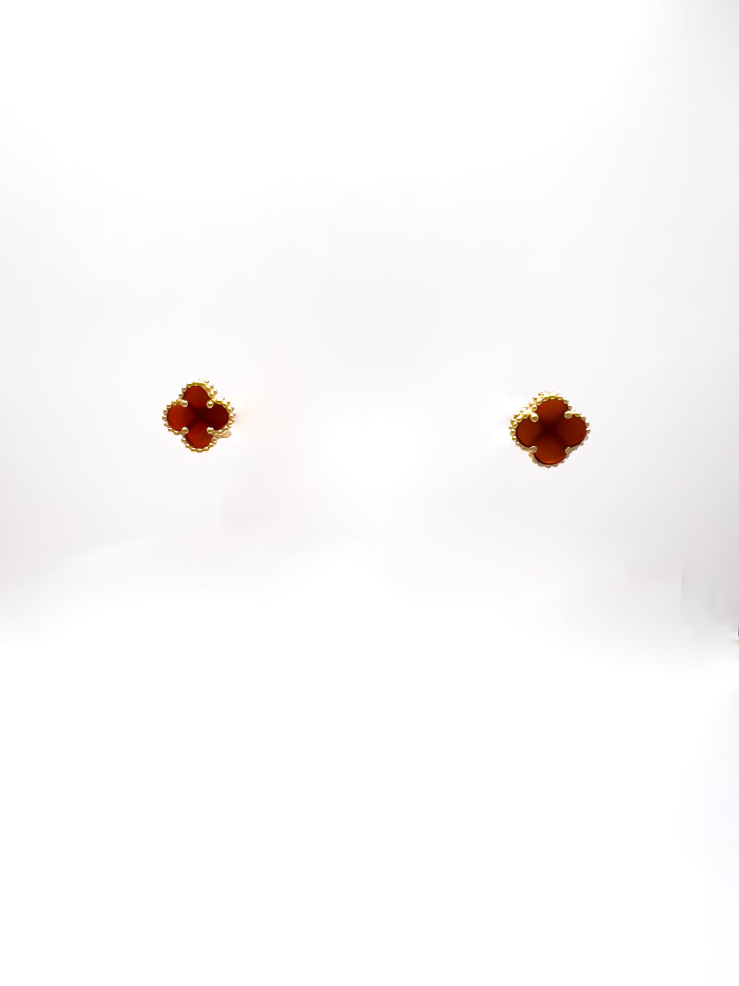 Rudolph 18ct Yellow Gold Four Leaf Clover Stud Earrings